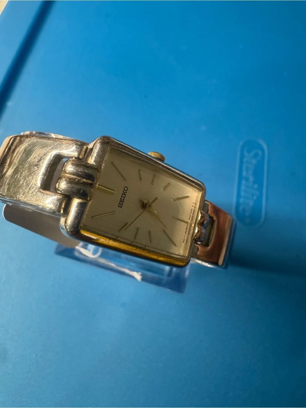 Seiko Silver Rectangular Bracelet Watch